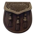 Brown Leather Traditional Kilt Sporran
