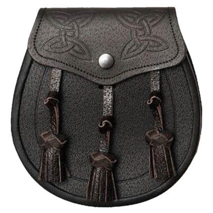 Leather Celtic Tassel Sporran