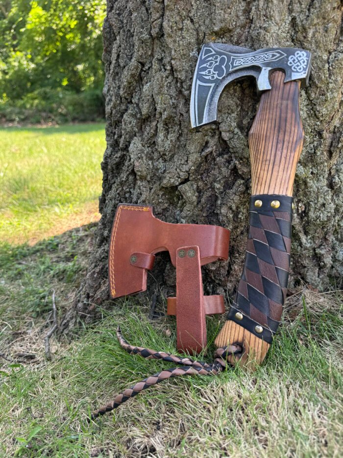 Real Carbon Steel Viking Axe Handmade 1