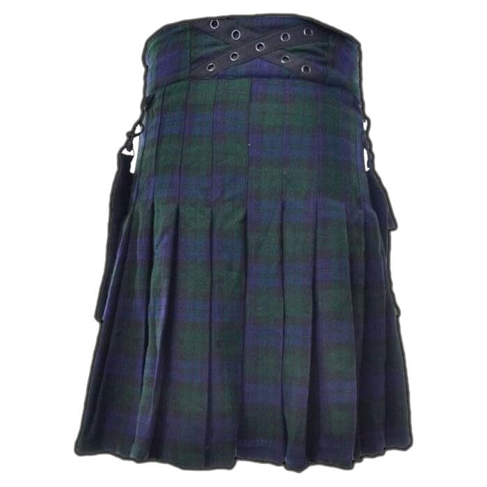 Black Watch Tartan Utility Kilt Back