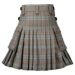 Black Watch Weathered Tartan Utility Kilt back