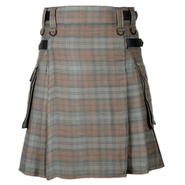 Black Watch Weathered Tartan Utility Kilt