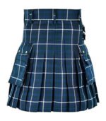 Blue Douglas Tartan Utility Kilt Back