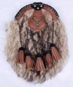 Deer Badge Brown Fox Fur Sporran