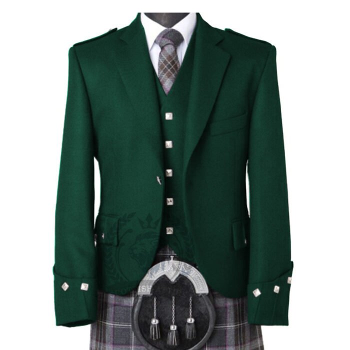 Green Argyll Jacket With Waistcoat