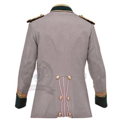 Grey Zulu War Jacket Back