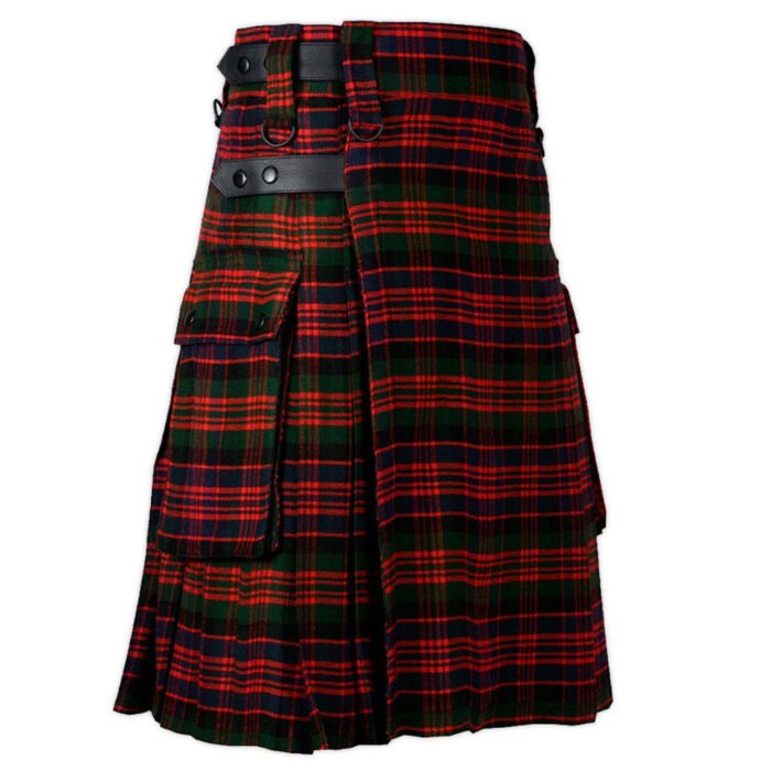 Macdonald Tartan Utility Kilt Side