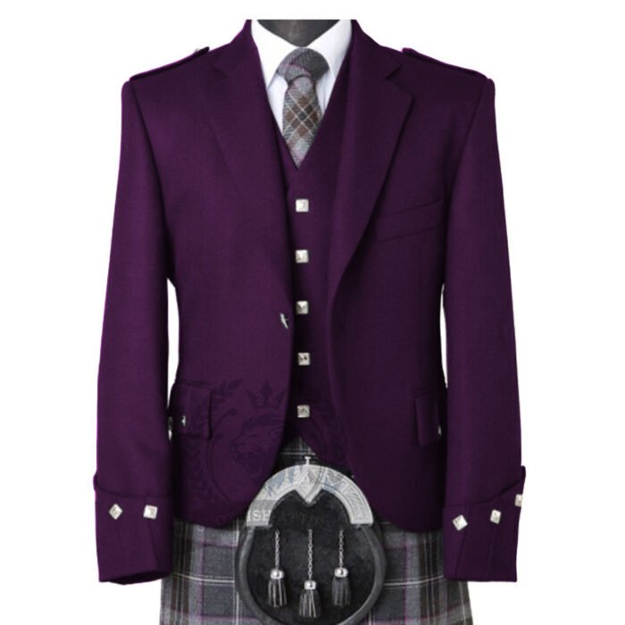 Olive Violet Argyll Jacket