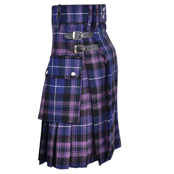 Pride Of Scotland Tartan Utility Kilt Side