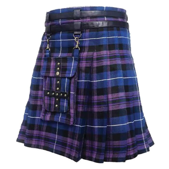 Pride Of Scotland Tartan Utility Kilt Side