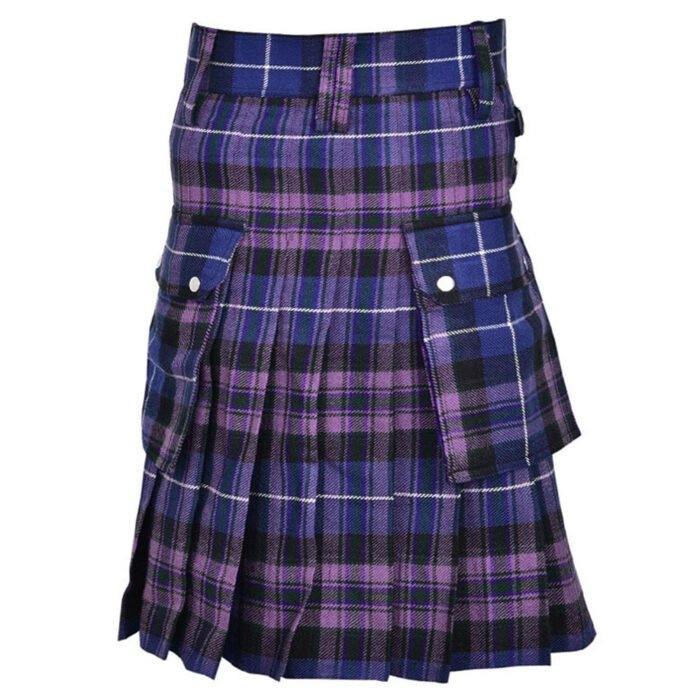 Pride Of Scotland Tartan Utility Kilt Back