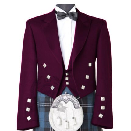 Purple Prince Charlie Jacket With Vest