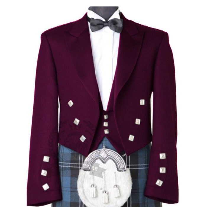 Purple Prince Charlie Jacket With Vest