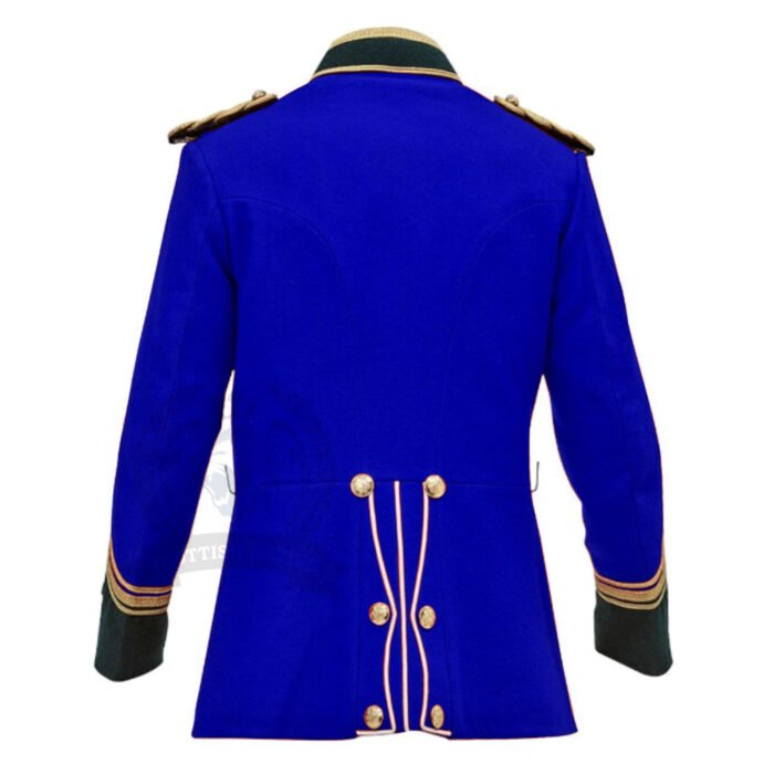 Royal Blue Zulu War Jacket Back