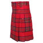 Royal Stewart Tartan Utility Kilt Side