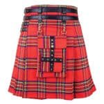 Royal Stewart Tartan Utility Kilt With Leather Belt