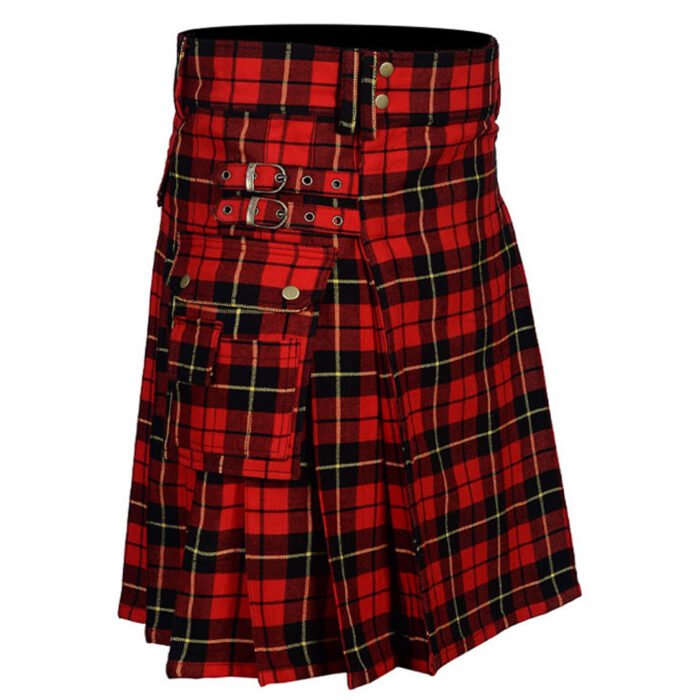 Wallace Tartan Utility Kilt Back