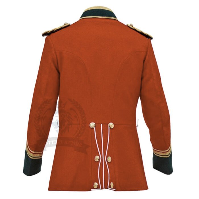 Zulu War Jacket Orange Back