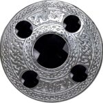 Black Stone Kilt Fly Plaid Brooch