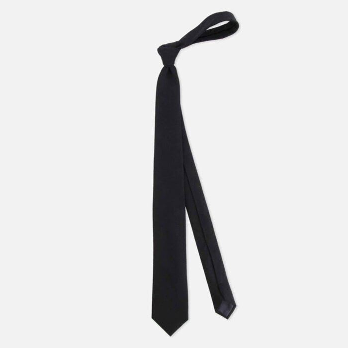 Black Tartan Tie Mens