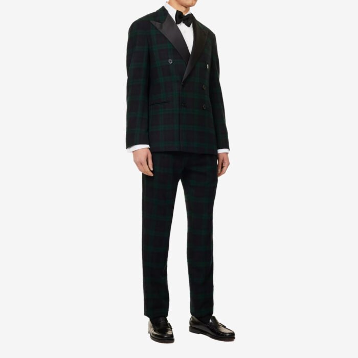 Black Watch Tartan Suit For Men Side