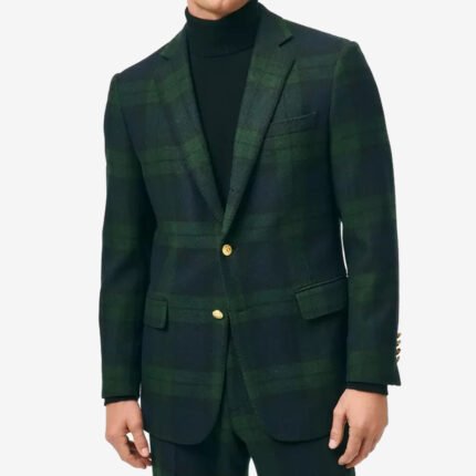 Casual Tartan Suit For Men jacket