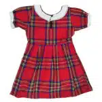 Girls Red Tartan Dress