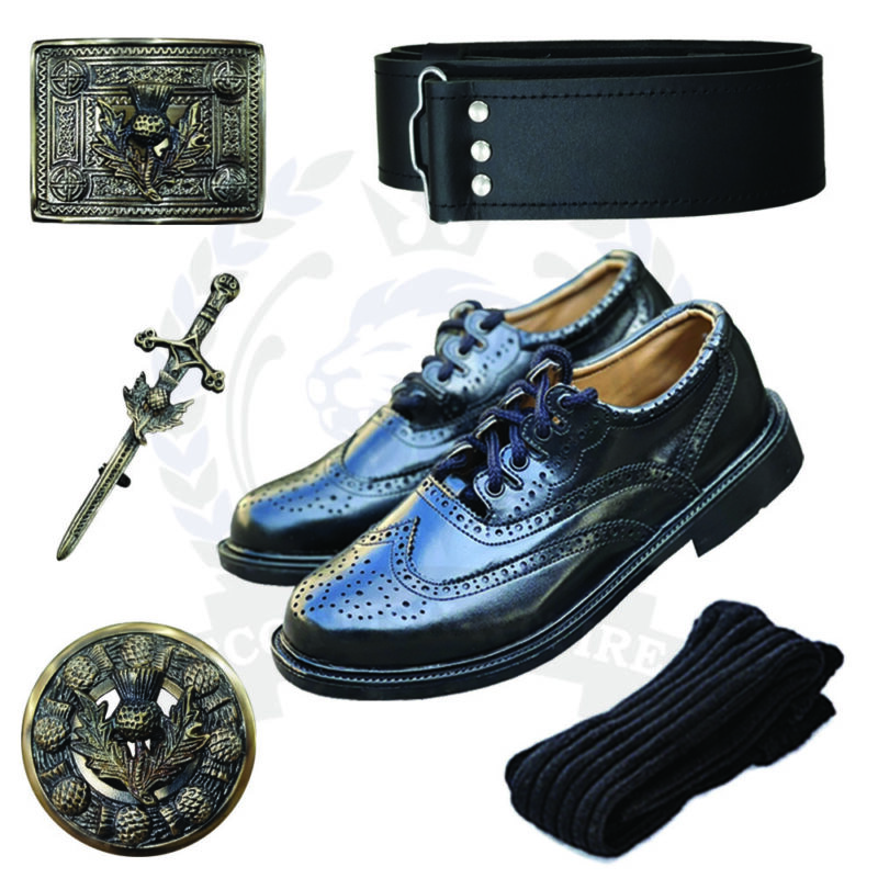 Kilt Brogues & Thistle Accessories Deal