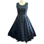 Long Girls Tartan Dress