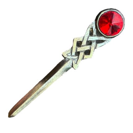 Red Stone Kilt Pin