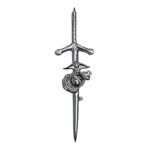 US Badge Kilt Pin Chrome