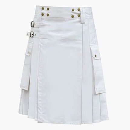 Latest White Utility Kilt