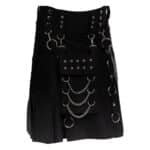 Modern Black Gothic Style Kilt