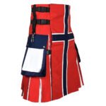 Norwegian Flag Kilt Side