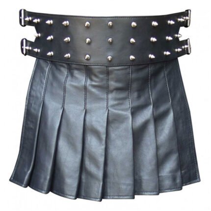 Short Leather Gladiator Kilt