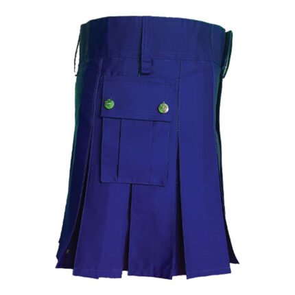 Classic Blue Utility Kilt Side