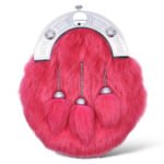 Celtic Knot Pink Rabbit Fur Sporran