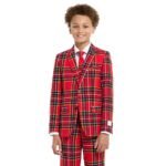 Kids Tartan Suit Front