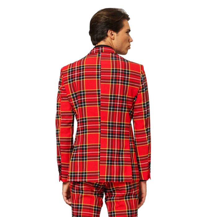 Tartan Suit Mens Back