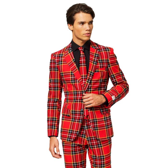 Tartan Suit Mens Jacket