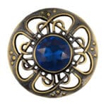 blue stone celtic brooch