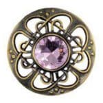 pink stone celtic brooch