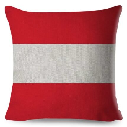 Austrian Flag Cushion