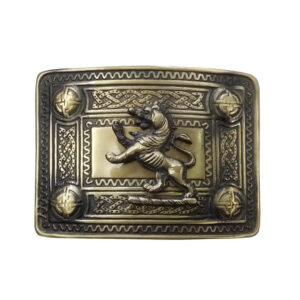 Celtic Lion Rampant Kilt Belt Buckle