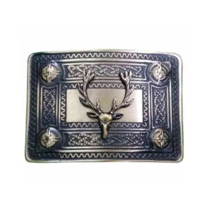 Celtic Stag Head Kilt Belt Buckle
