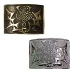 Celtic Thistle Cross Kilt Belt Buckle