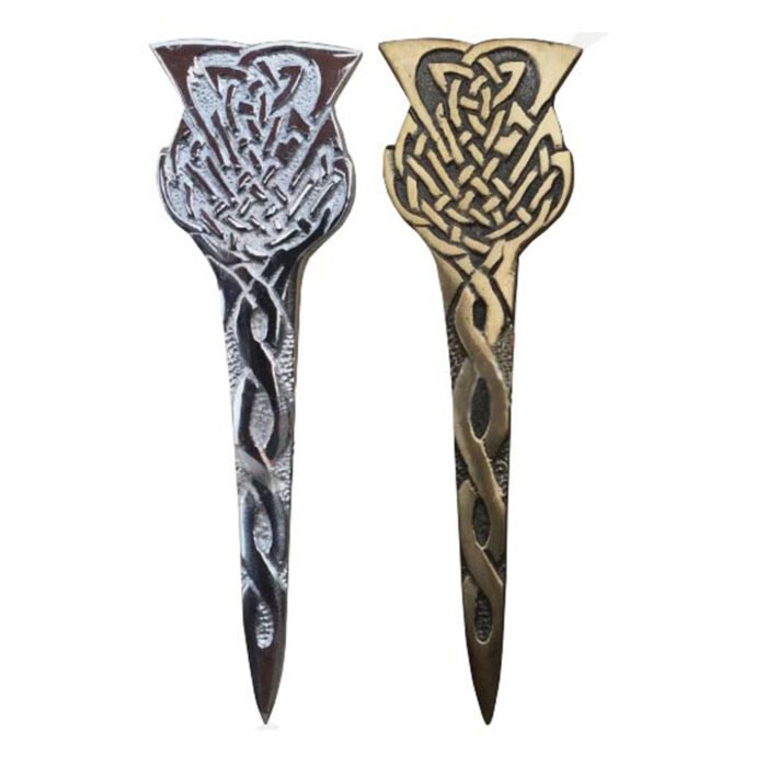 Celtic Thistle Kilt Pin