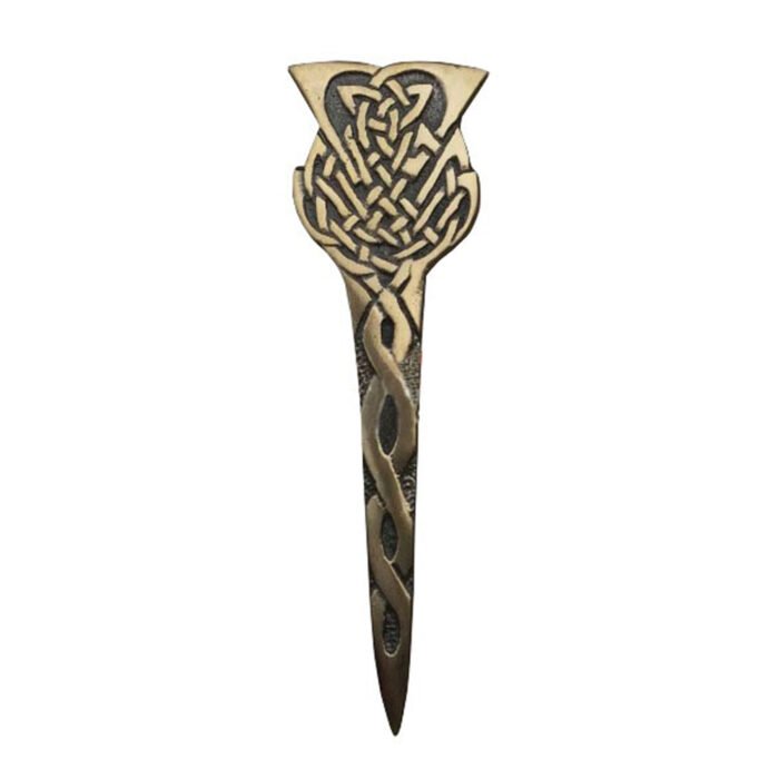 Celtic Thistle Kilt Pin