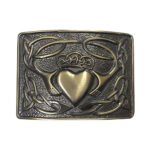 Claddagh Kilt Belt Buckle Antique