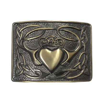 Claddagh Kilt Belt Buckle Antique